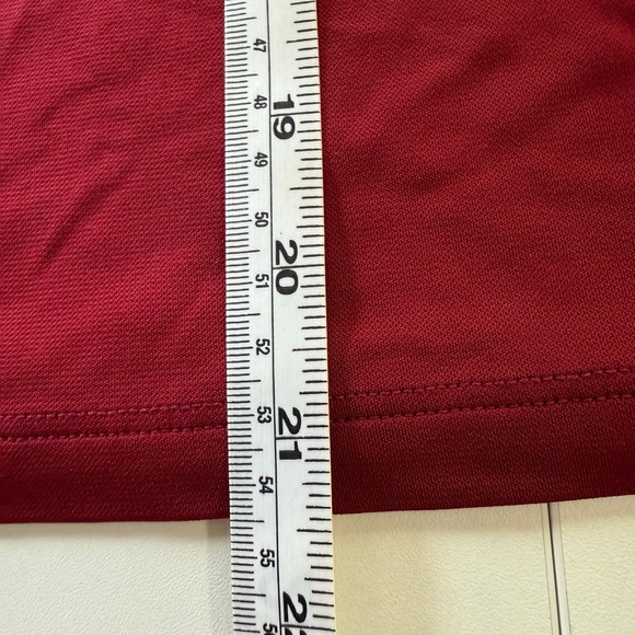 Theory Lefft One Shoulder Top Dark Vermilion Red Matte Jersey Size P - Picture 4 of 8